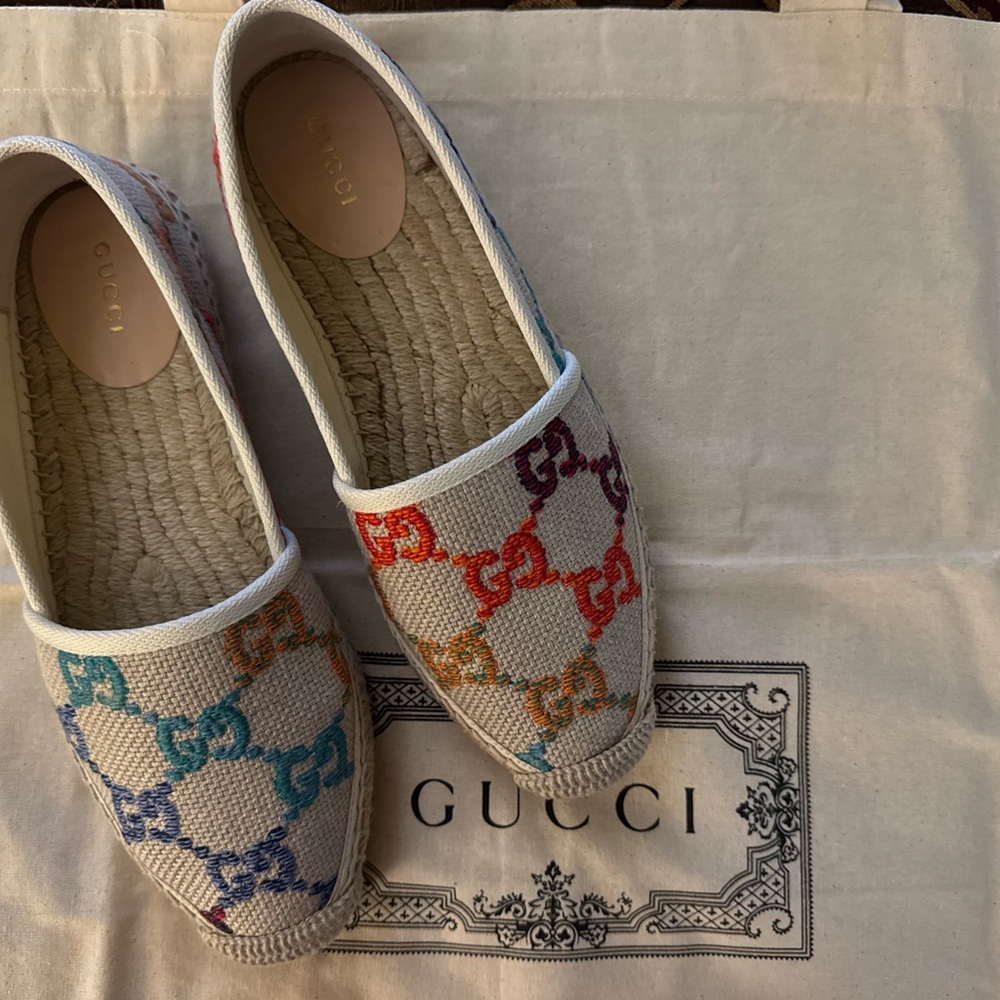 Gucci Women's Multicolor Espadrilles - Picture 2 of 6